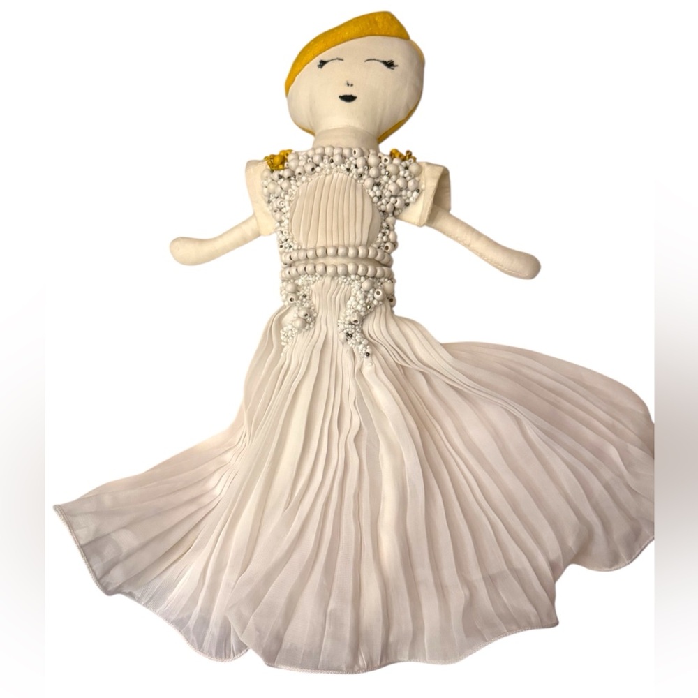 Rare Macaroon Doll with Beaded Details